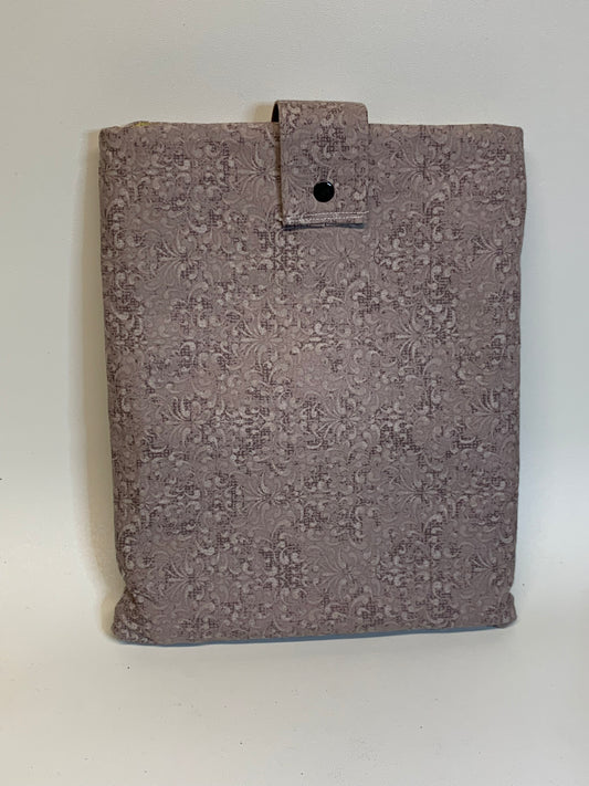 Book / Tablet Sleave - Light brown - 10" x 8" with snap closure
