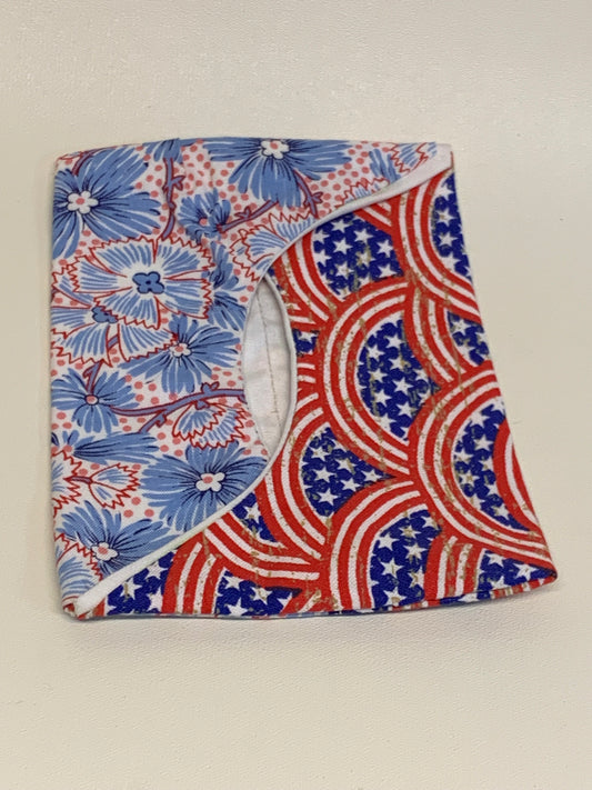 Pocket Size Tissue Holder - Red, white and blue