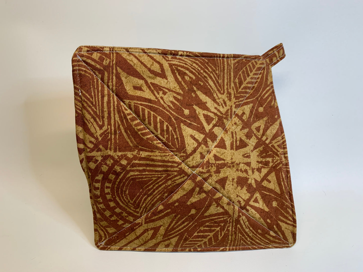Potholder - Brown geometric