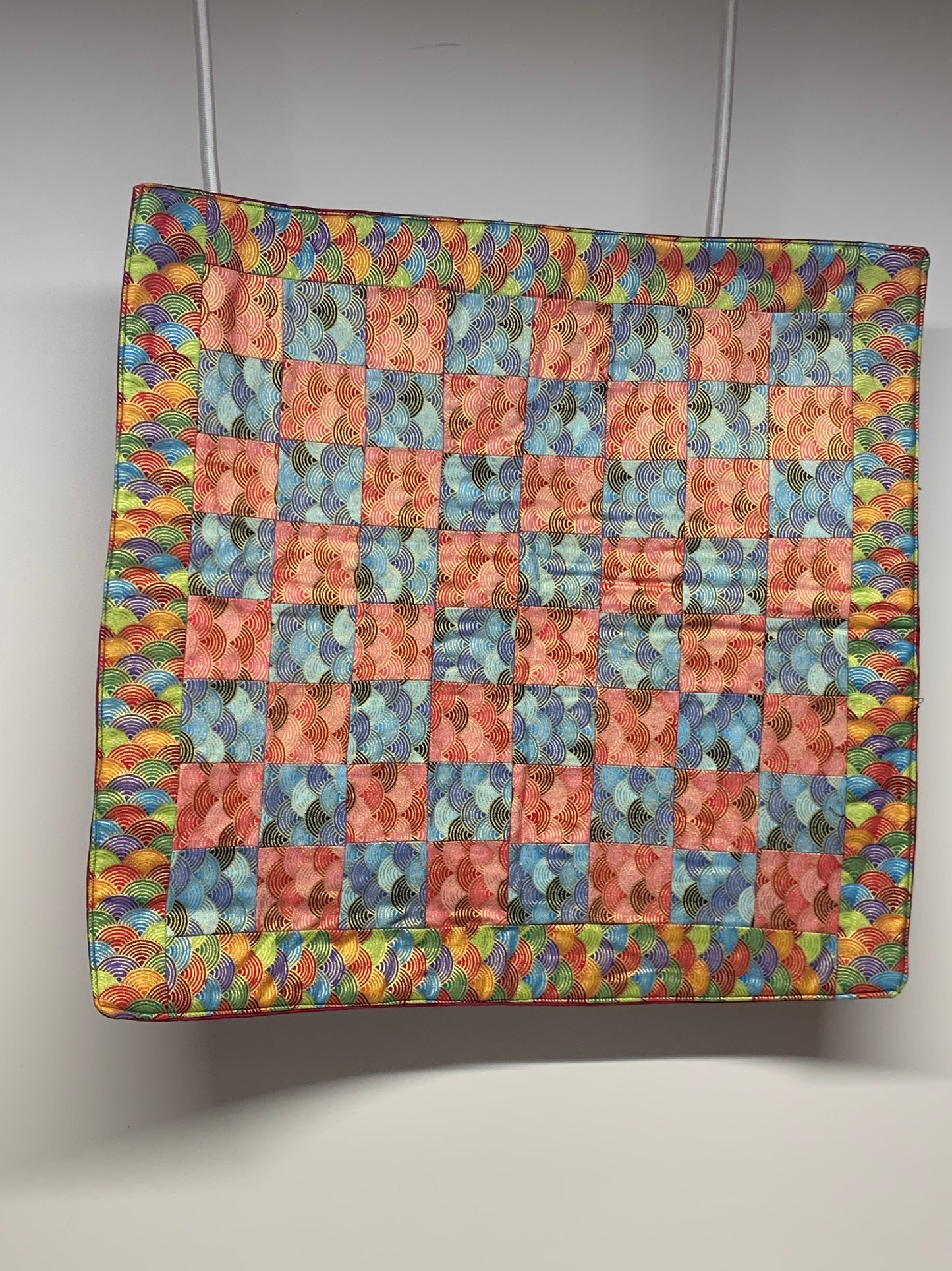 Centerpiece Mat / Chess Board Geometric - 19" x 18"