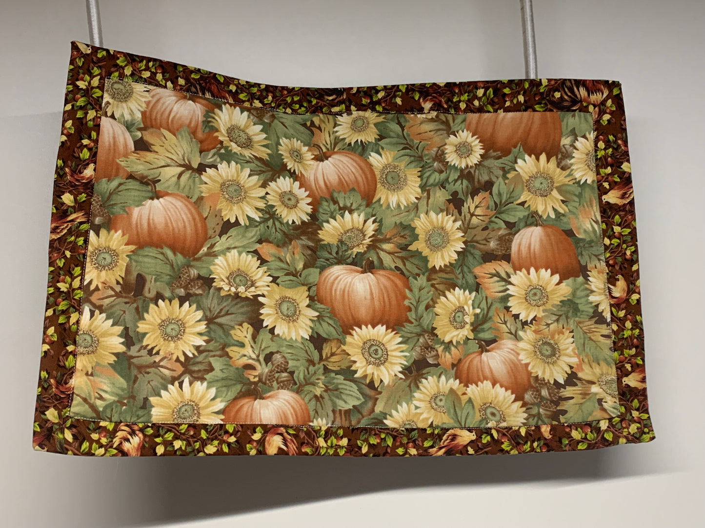 Placemat -Pumpkins and sunflowers-   11 1/2" x 17"