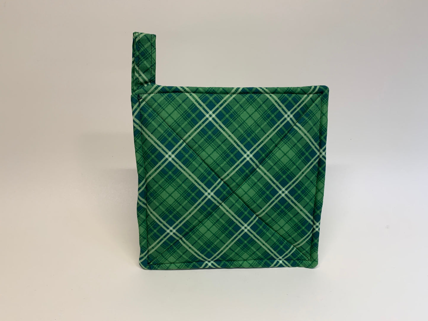 Potholder -Green Plaid