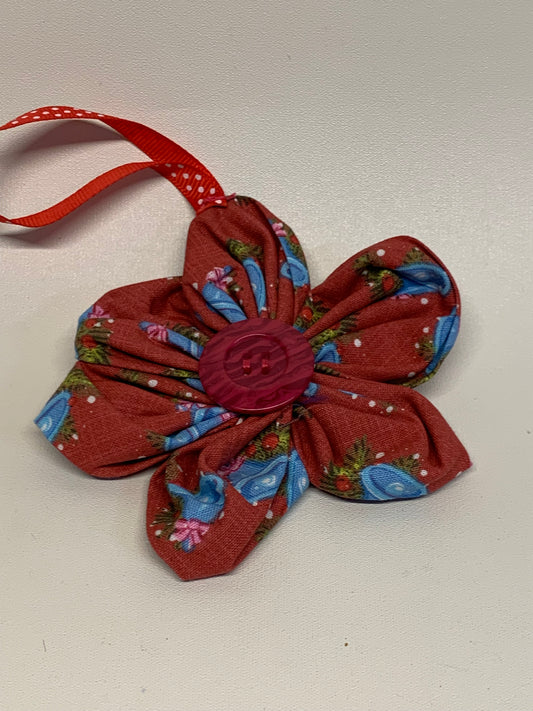 Christmas  Ornament -  Red and blue -  approx. 4.5" Tall