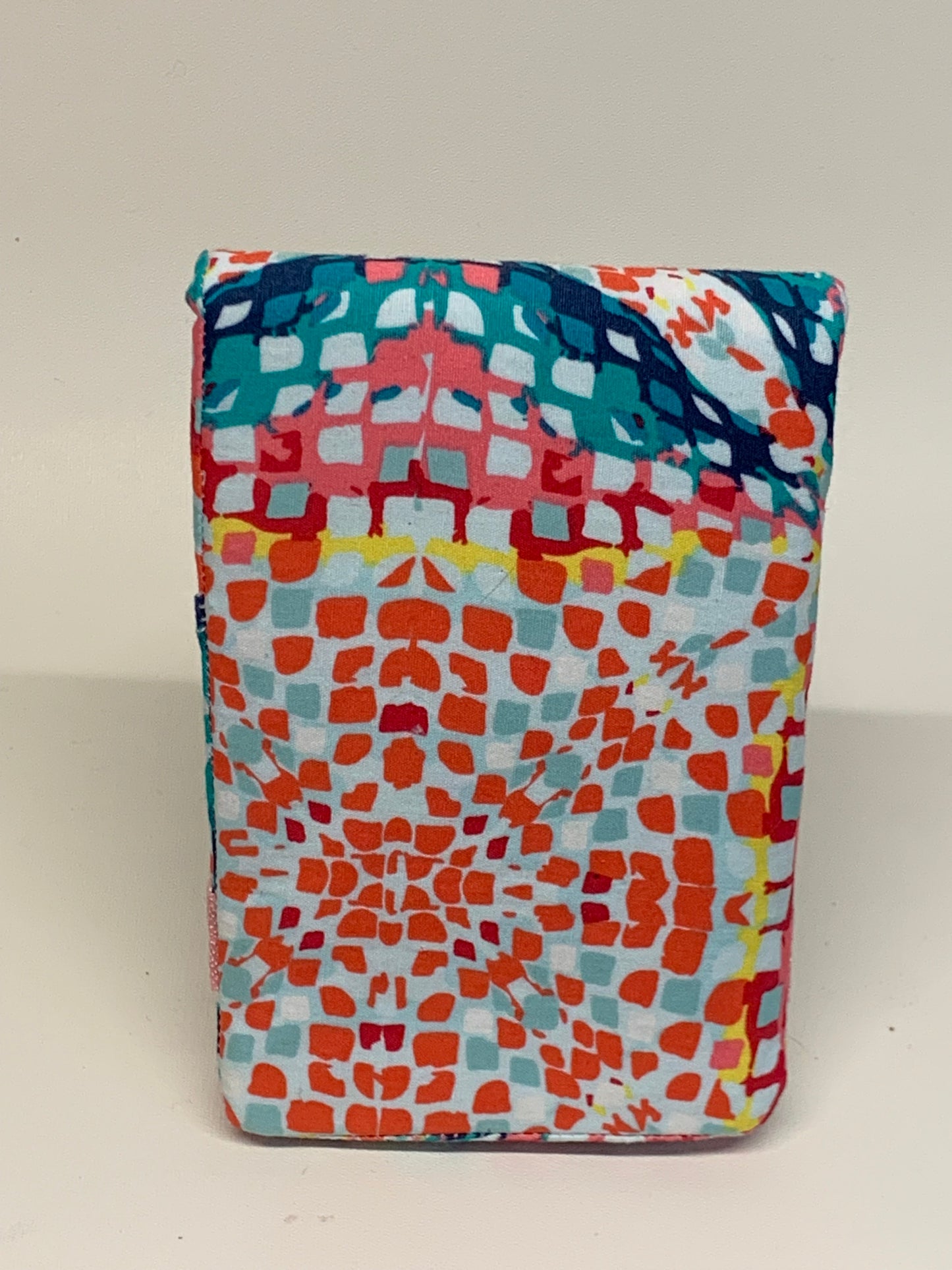 Notebook Cover - 4" X 6" (flips over top) -  Multicolor geometric