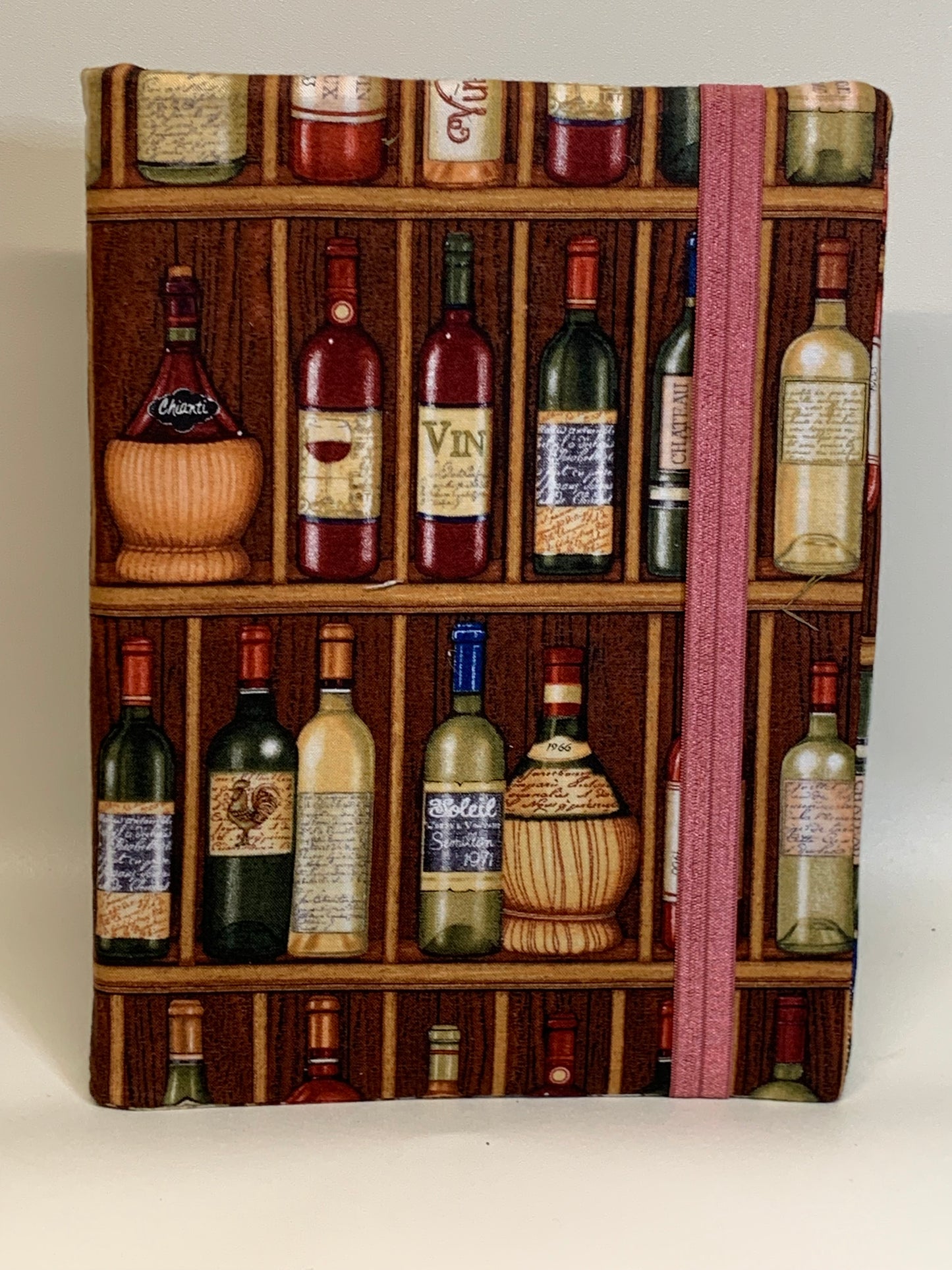 Composition Book Cover - 7.5" X 10.5" - Wine bottles