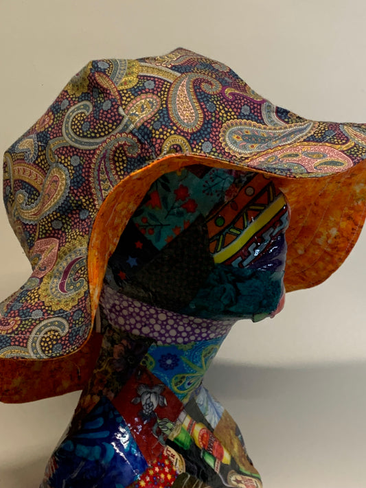 Bucket Hat  - Multicolor Paisley