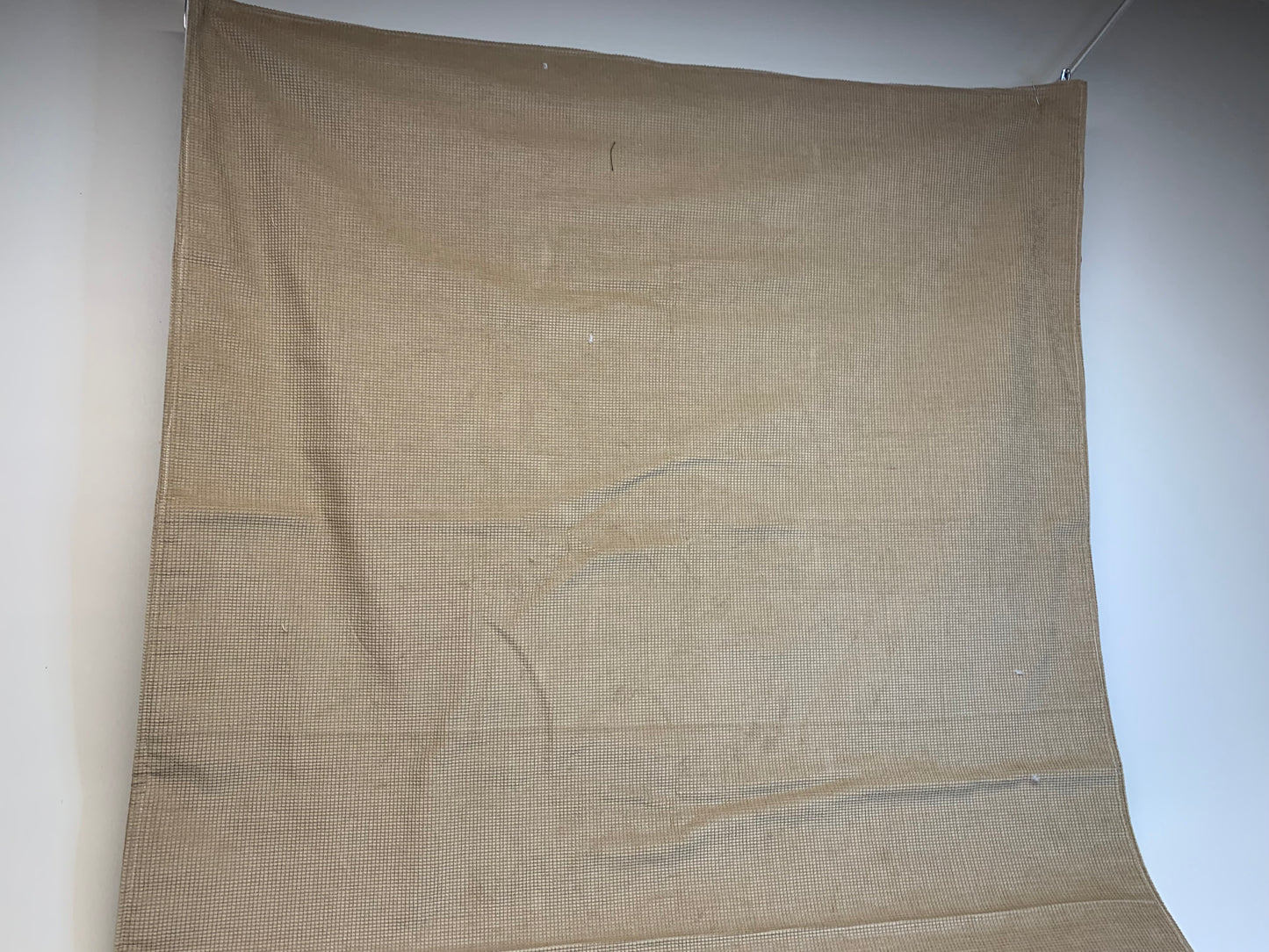 Baby Blanket - Side 1: footprints - Side 2: light brown corduroy